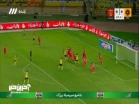 ضربه کاوه رضایی به شکلی خطرناک از کنار دروازه پرسپولیس رد شد