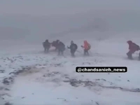 بارش برف در دماوند