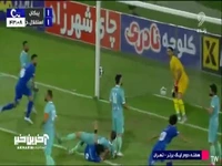 گل اول استقلال خوزستان به پیکان (گل به خودی تیموری)
