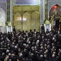 عکس/ مراسم شام غریبان شهادت امام رضا (ع) در حرم مطهر رضوی   