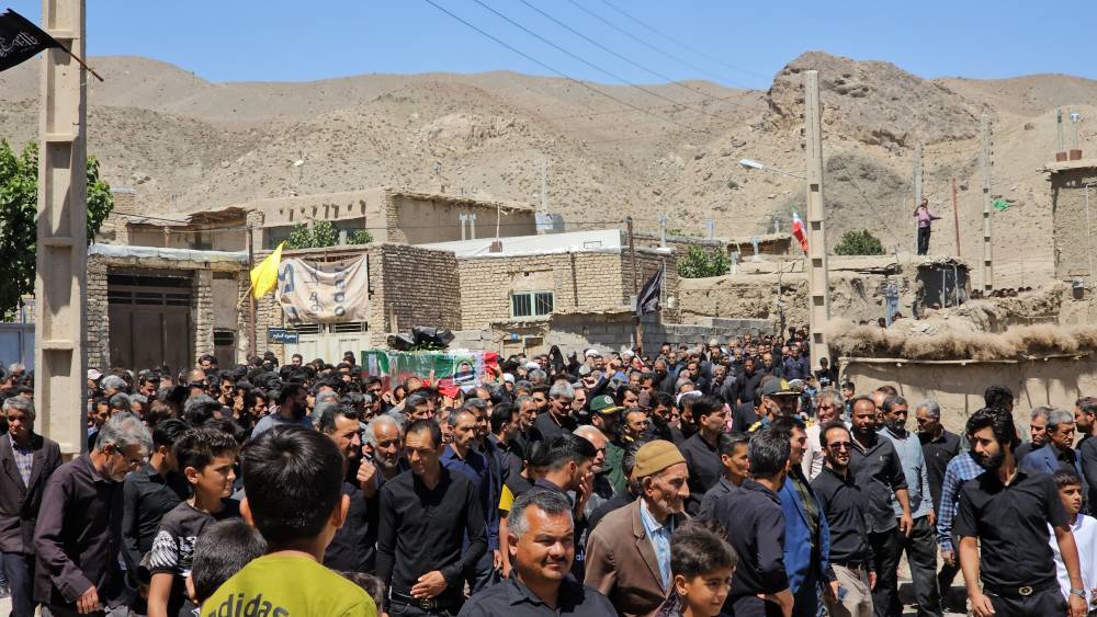 خاکسپاری شهید حادثه تروریستی ایرانشهر در کوهسرخ