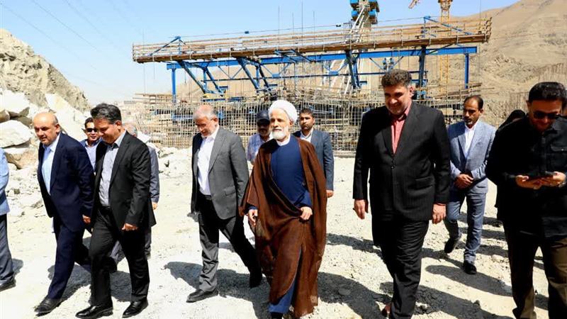 بازدید معاون رییس جمهور از پروژه آزاد راه شهید سلیمانی در البرز