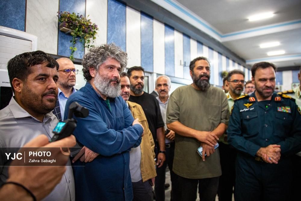 بازدید معاون سیمای رسانه ملی از پشت صحنه سریال تلویزیونی «الگوریتم»