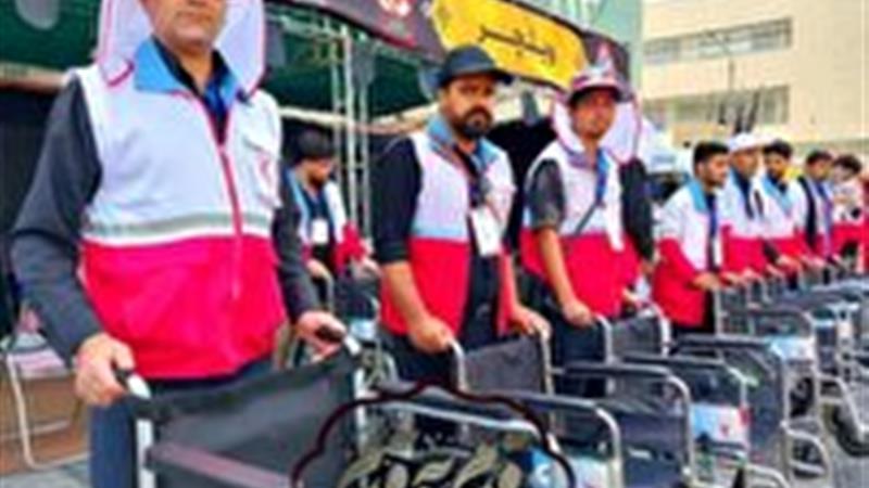 خدمترسانی جوانان هلالاحمر خراسان جنوبی به بیش از ۱۱ هزار زائر رضوی