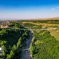  پل معلق در دل دره «خیاو چایی» اردبیل 