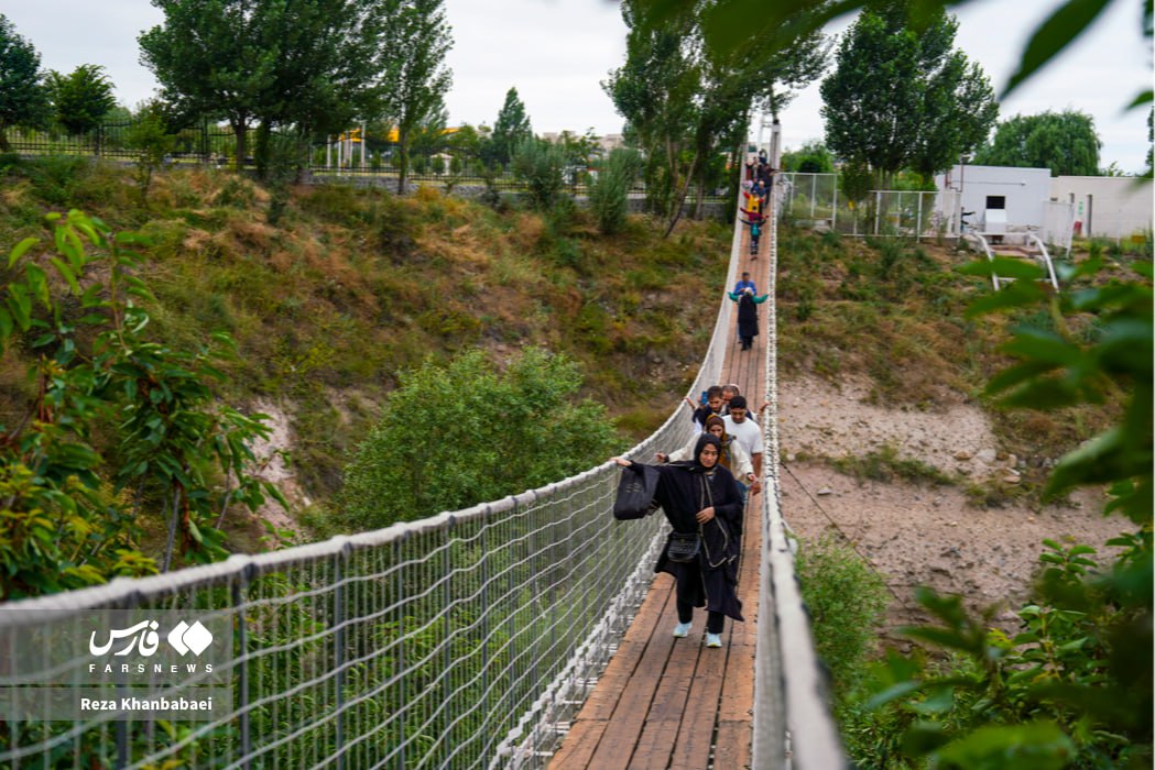  پل معلق در دل دره «خیاو چایی» اردبیل 