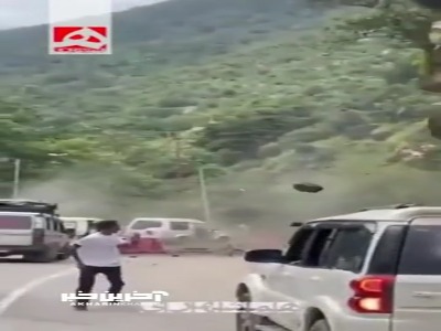 رانش وحشتناک زمین در جاده دیرانگ–تاوانگ هند