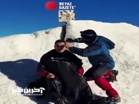 اصلاح سر در ارتفاع ۵۱۳۷ متری کوه آرارات!