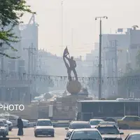 عکس/ اهواز در محاصره دود هور