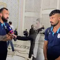 مصاحبه چشمی و رامین با خبرنگار ورزش تاجیکستان