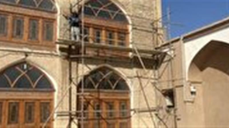 آغاز مرمت مسجد جامع بافق