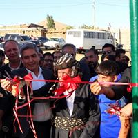 زمین چمن مصنوعی روستای «قزل‌بلاغ» دیواندره به بهره‌برداری رسید
