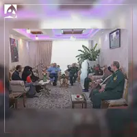  دیدار وزیر دفاع با خانواده شهید سپهبد علی شادمانی  