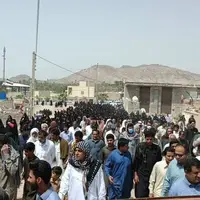 برگزاری مراسم تشییع شهید امنیت در ایرانشهر