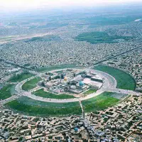 تصاویر هوایی کم‌نظیر از حرم مطهر رضوی در ۱۹۷۷ میلادی
