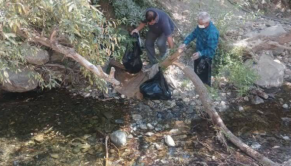 جمع‌آوری دو تُن زباله از رودخانه سولقان