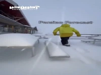 بارش ۵۰ سانتی متر برف در کوه هاتام استرالیا!