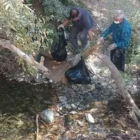 جمع‌آوری دو تُن زباله از رودخانه سولقان
