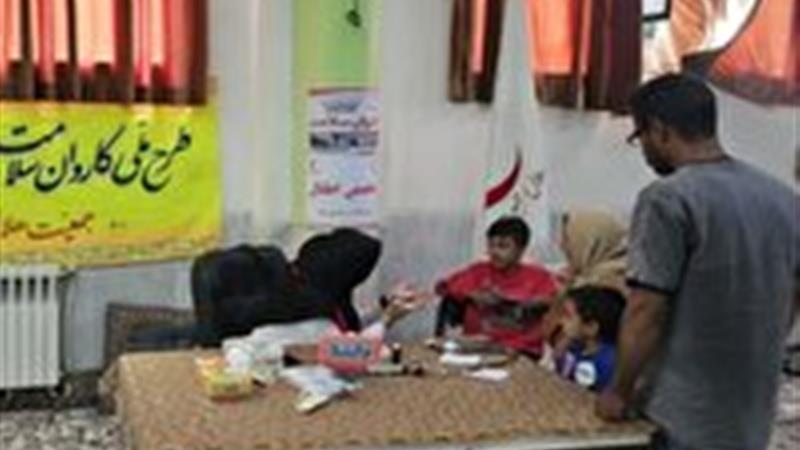 نذر خدمت هلال‌احمر بهاباد در محمدآباد