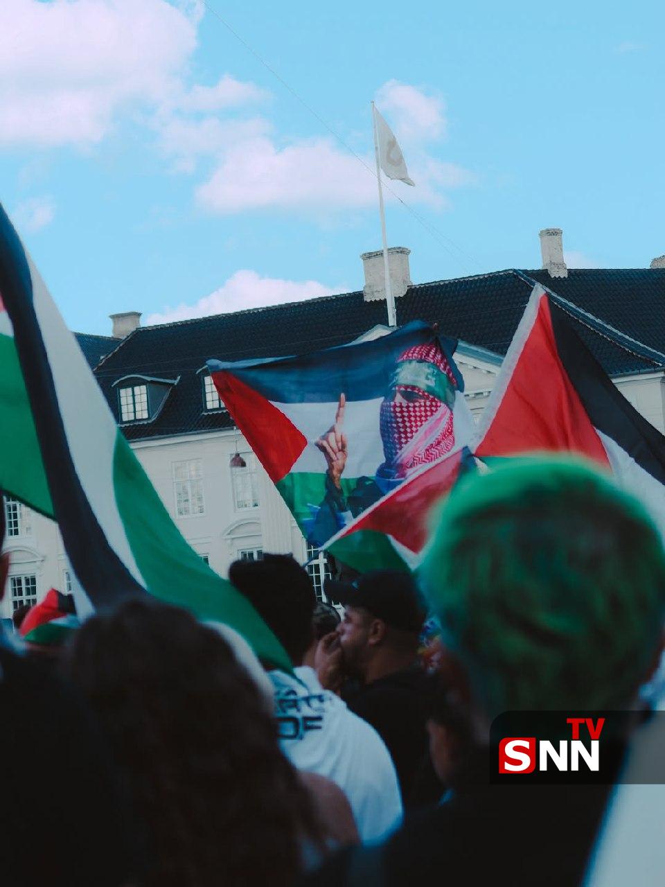 عکس/ تجمع حامیان فلسطین در دانمارک