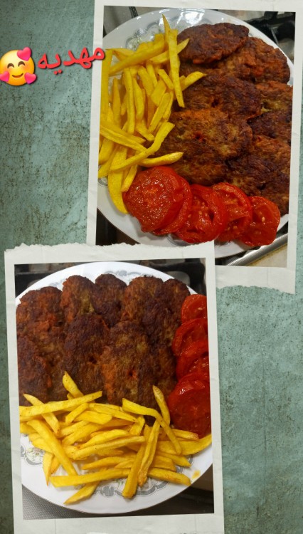 از شما/شبتون در آرامش. شاممون، کتلت ☺️😋