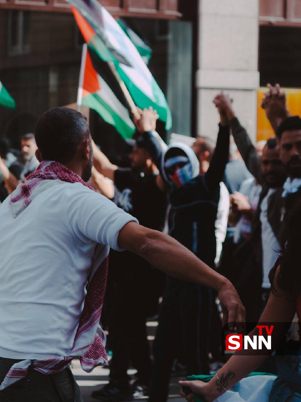 عکس/ تجمع حامیان فلسطین در دانمارک