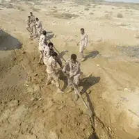 انهدام خط لوله انتقال سوخت قاچاق در سواحل میناب