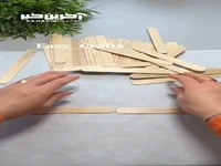 ساخت یک دیوارکوب زیبا با چوب بستنی