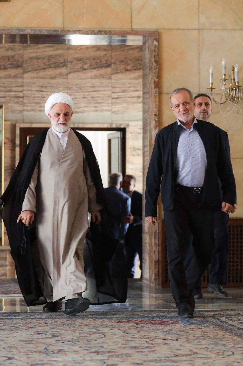 عکس/ جلسه سران قوا به میزبانیِ رئیس‌جمهور برگزار شد