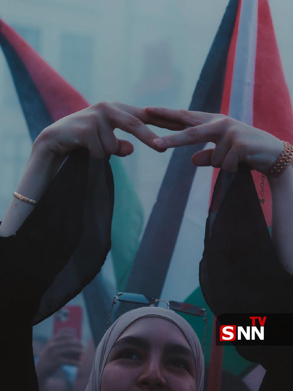 عکس/ تجمع حامیان فلسطین در دانمارک