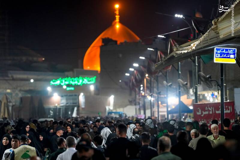 عکس/ خیل عظیم زائران در سامرا برای شهادت پدر امام زمان(عج)