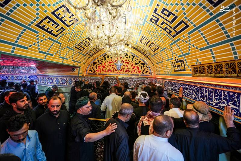 عکس/ خیل عظیم زائران در سامرا برای شهادت پدر امام زمان(عج)