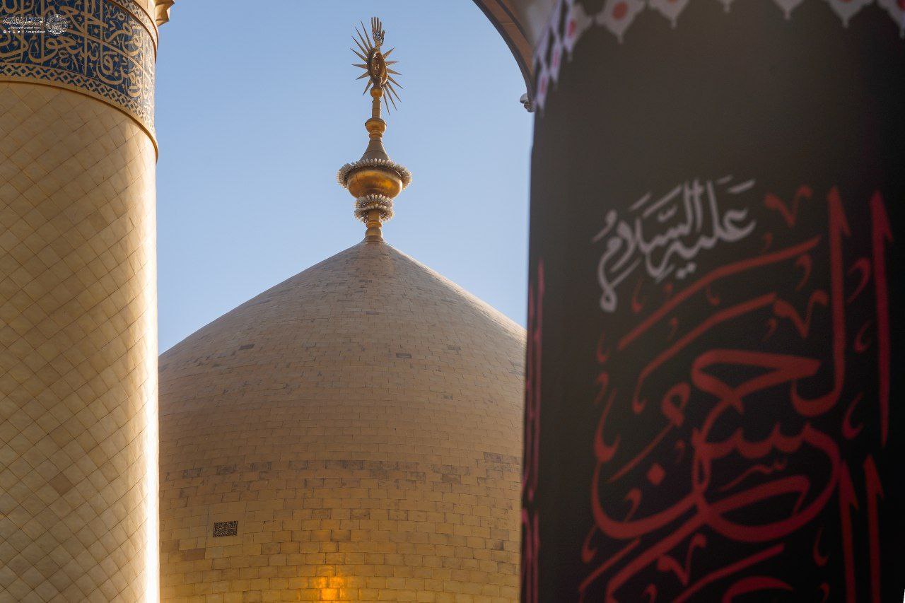 حرم مطهر علوی عزادار امام حسن عسکری(ع)