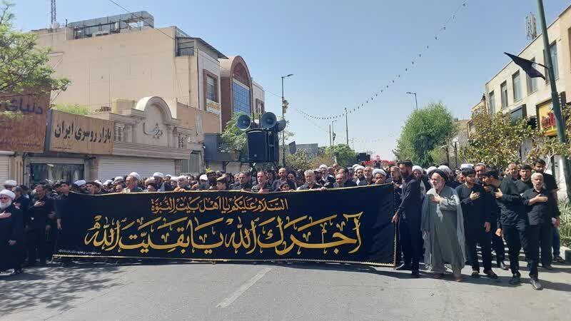 آیین عزاداری شهادت امام حسن عسکری(ع) در قم برگزار شد