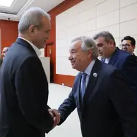 پزشکیان با دبیرکل سازمان ملل در حاشیه اجلاس سران سازمان همکاری شانگهای