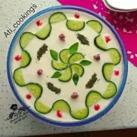 ایده تزئین ماست و خیار موقع پذیرایی 