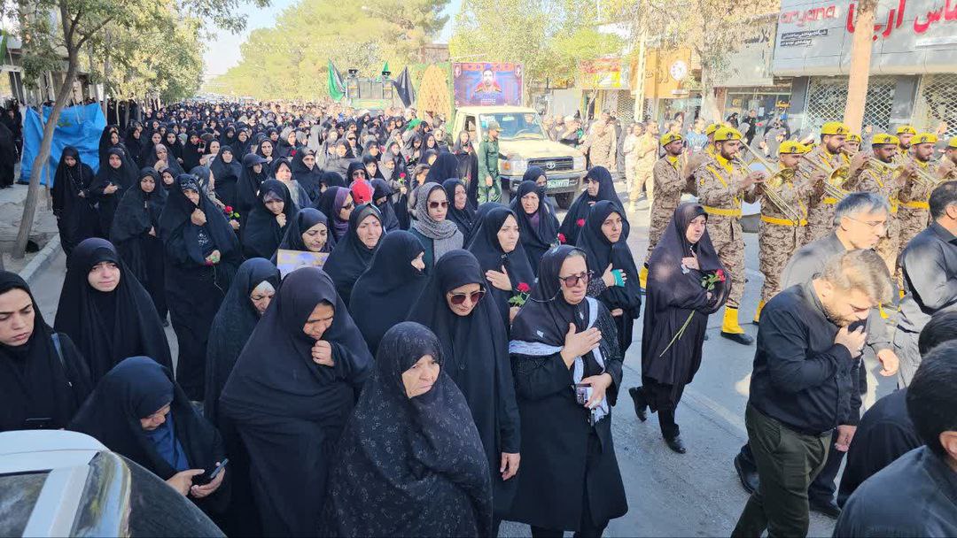 تشییع شهید رحیم محمدی در زرند کرمان  