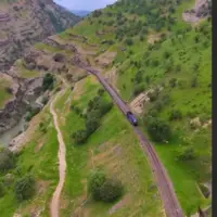 مسیر زیبای ریل قطار لرستان 