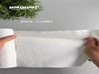 با استفاده از دستمال کاغذی گل بساز