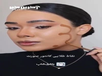 نقاط طلایی کانتور صورت!