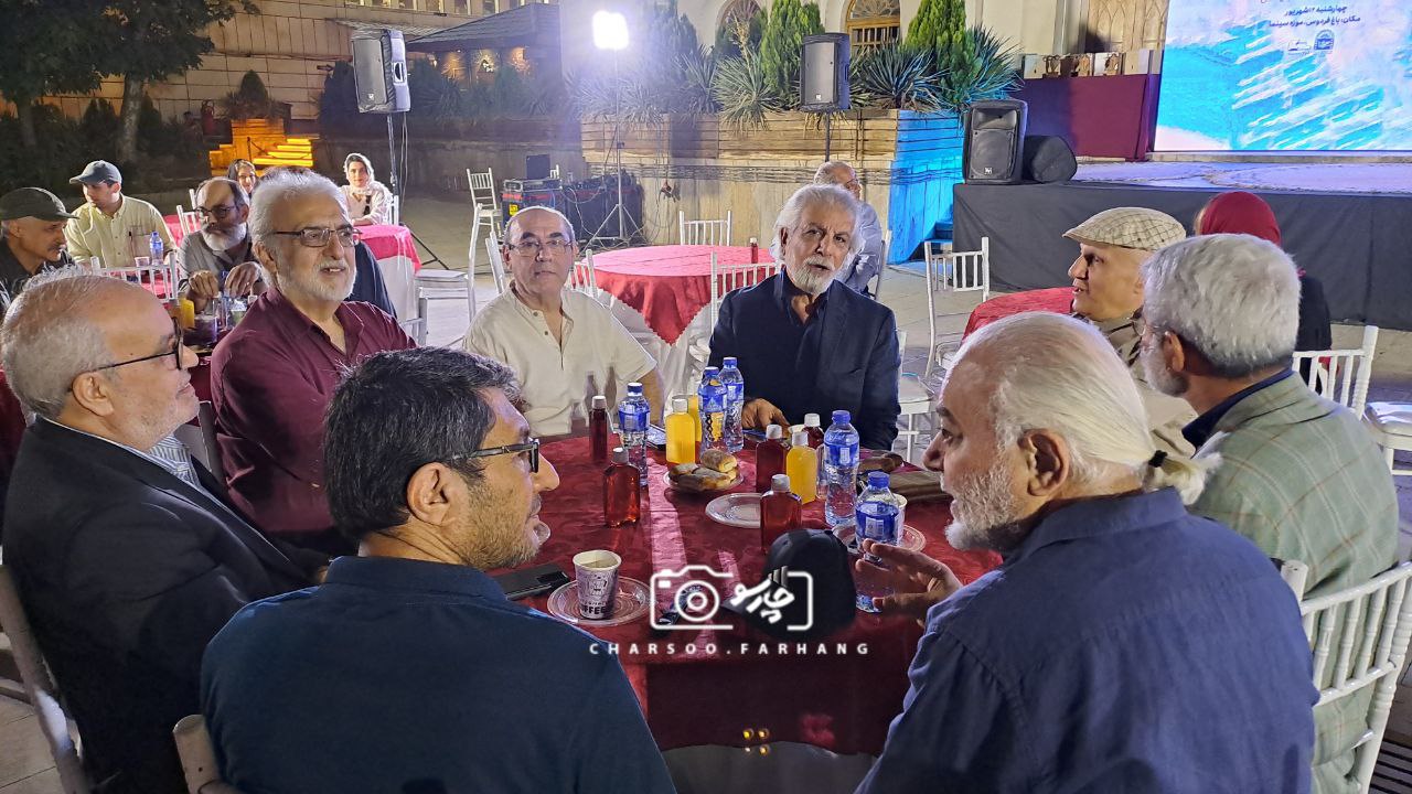 گزارش تصویری بزرگداشت اکبر نبوی با حضور جمعی از اهالی هنر در باغ‌فردوس تهران