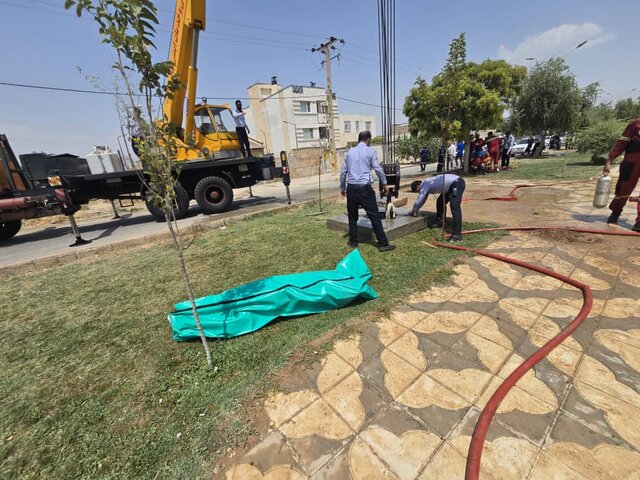 فوت یک کارگر بر اثر نشت گاز در بلوار محراب جنوبی شیراز