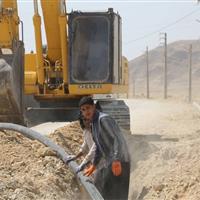 احداث شبکه آب روستای سرتنگ زعفرانی مهران کلید خورد