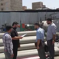 توقیف لوله‌های پلیمری غیراستاندارد در بازار شادآباد تهران
