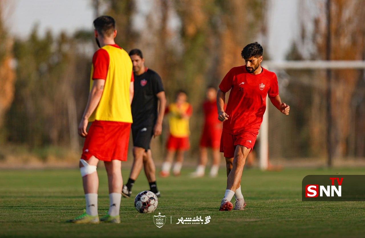 تصاویری از تمرین امروز تیم فوتبال پرسپولیس