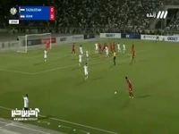 سانتر خطرناک نورافکن که توپ به کرنر فرستاده شد