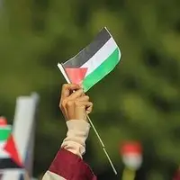 برافراشته شدن پرچم فلسطین مقابل ساختمان دولت اسکاتلند