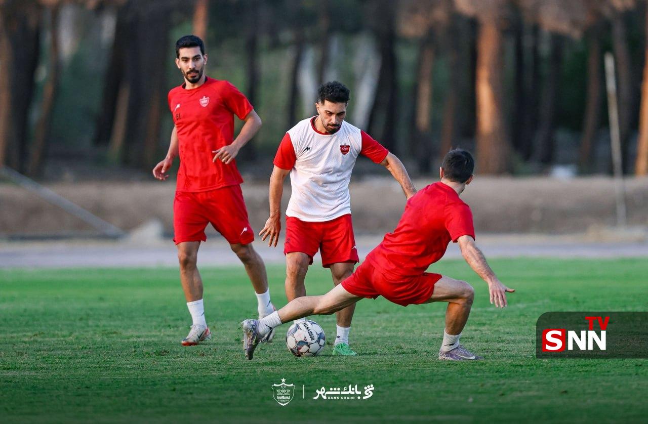 تصاویری از تمرین امروز تیم فوتبال پرسپولیس