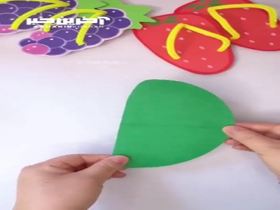 ساخت دمپایی‌های میوه‌ای بامزه از فوم 