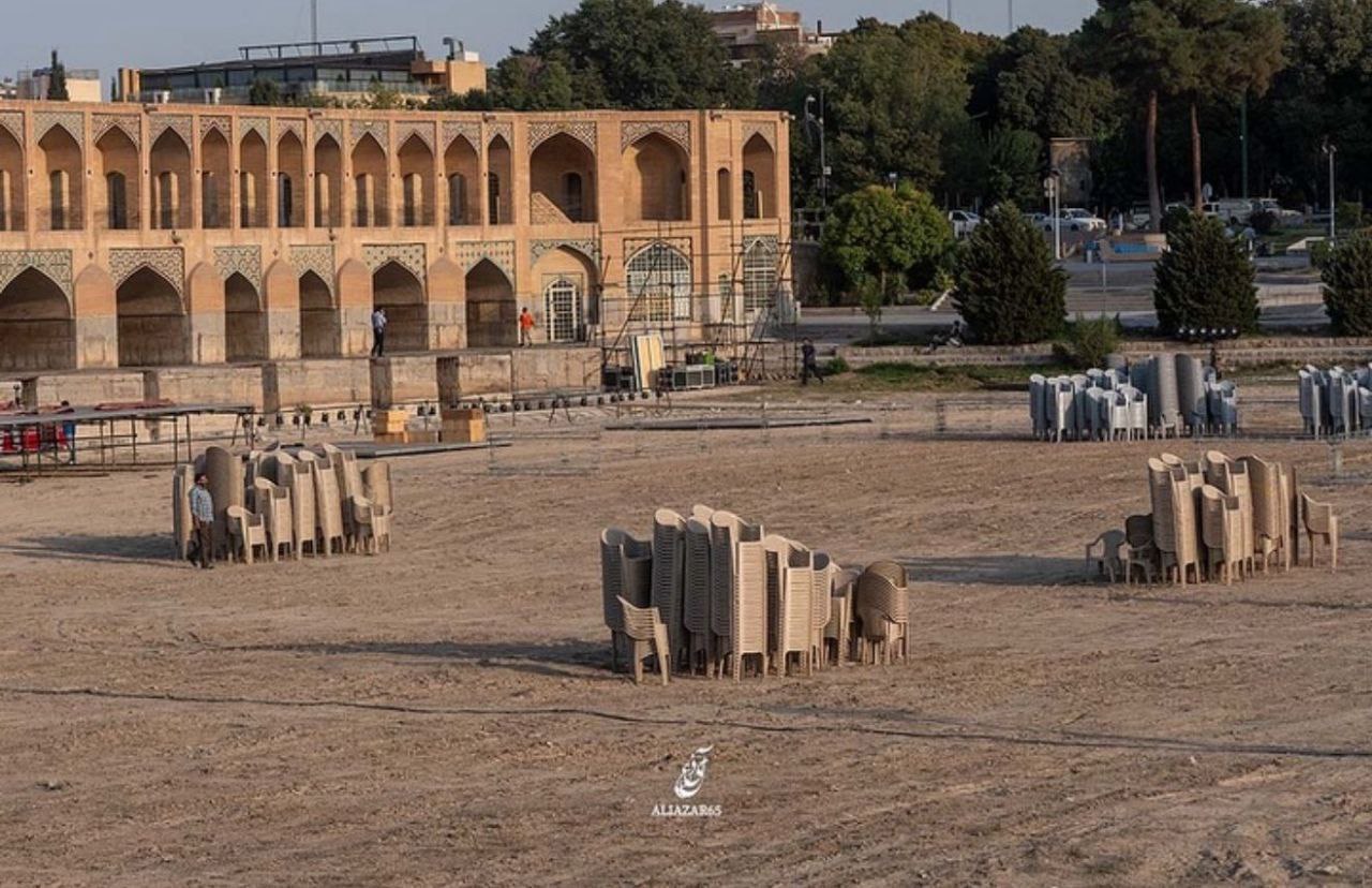 عکس/ زاینده رود تالار موسیقی خیابانی شد!